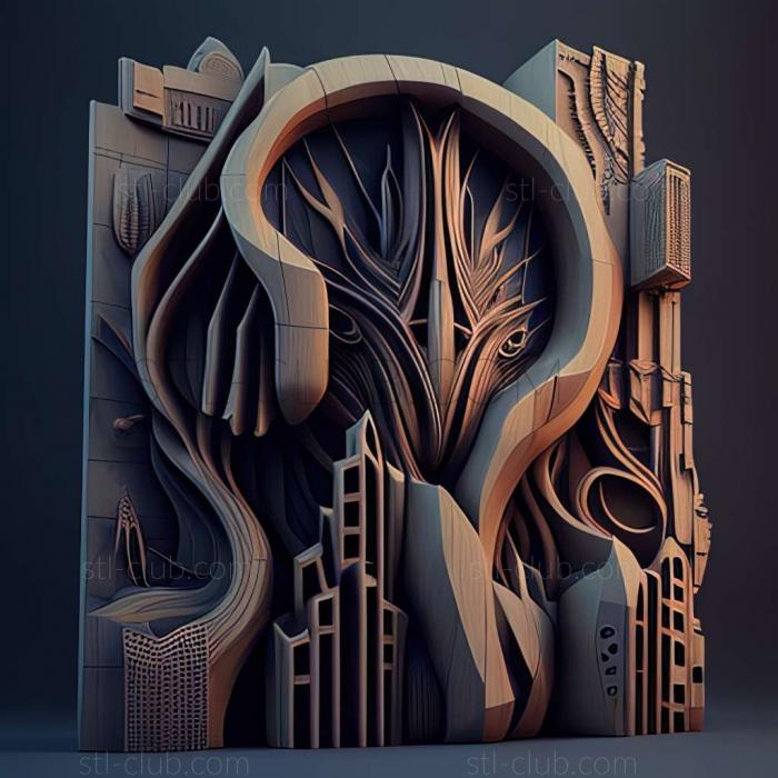 3D model dystopia (STL)